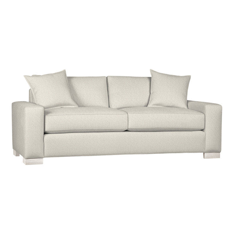 Canapé moyen Claremont, Chenille Nompton Snow Crypton®, Casa Blanca