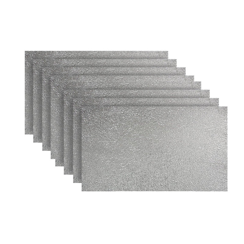 Napperon en vinyle 18 po, Argent