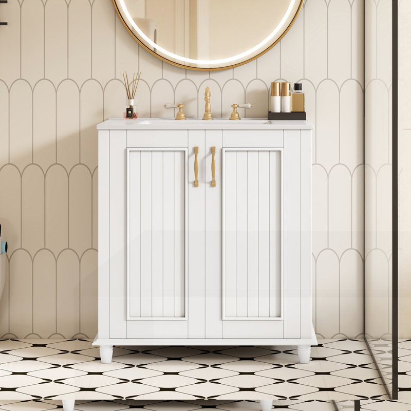 Meuble-lavabo 30 po avec lavabo en céramique