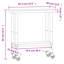 Tables de travail en acier inoxydable H 33,5 po VidaXL-96261897