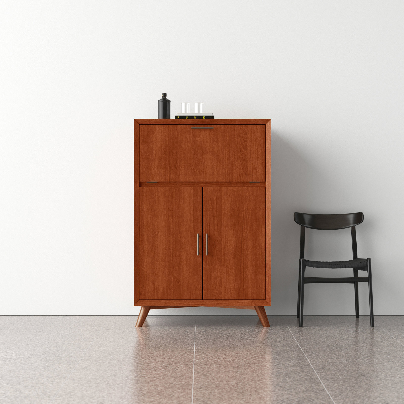 Williams Bar Cabinet, Chestnut