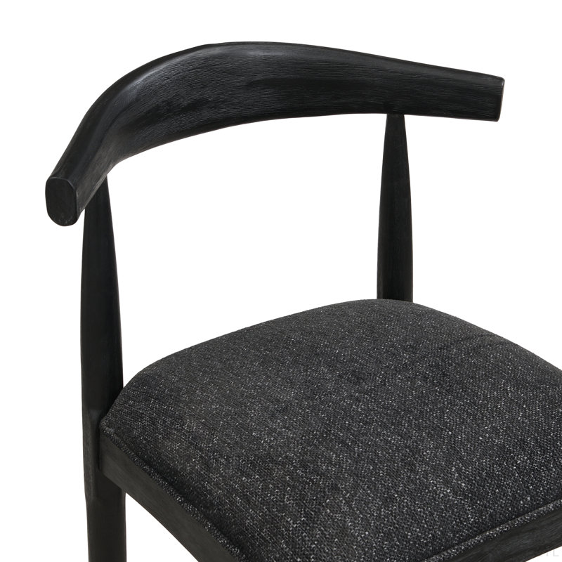 Chaise minimaliste sophistiquée (ensemble de 2), Noir, Noir