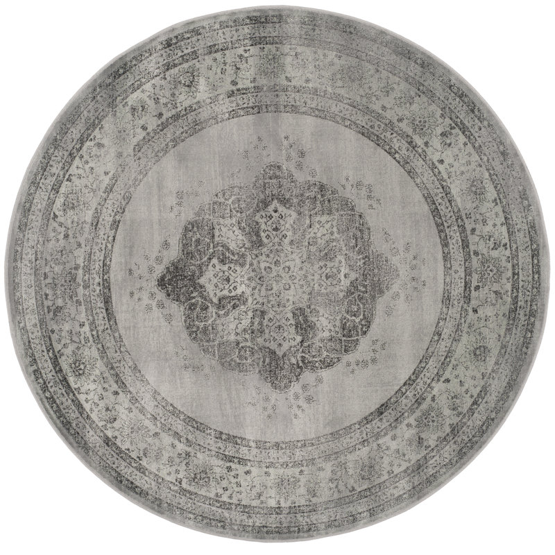 Moura Oriental Viscose Area Rug, Round 183 cm