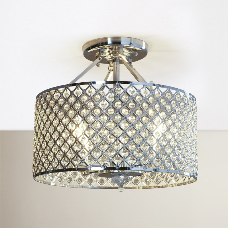 Glass Semi Flush Mount