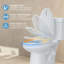 Siège de toilette bidet, bidet électrique, eau chaude avec séchoir à air, siège chauffant, couvercle à fermeture lente