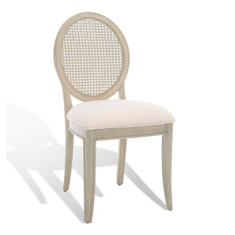 Chaise parsons capitonnée en tissu, Gris rustique