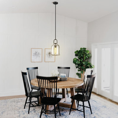 Crystal Brass Pendant Light Fixtures, Modern 8inch Pendant Lights Kitchen Island, Island Lights for Kitchen,Crystal and Matte Black Pendant Light, Indoor Pendant Lighting,E12 Bulb Included