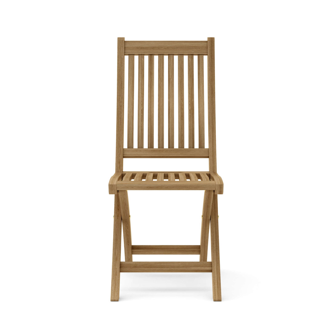 Tropico Wood Outdoor Folding Dining Side Chair (Set of 2) Anderson Teak