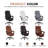Azteca Ergonomic Executive Chair with Retractable Footrest-16507246