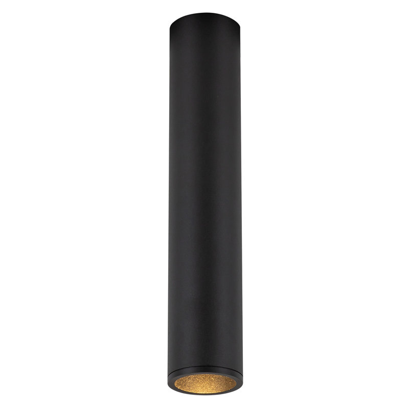 Lorna 1 - Light LED Flush Mount, Black, 11.5" H x 2.25" W x 2.25" D, 12 W