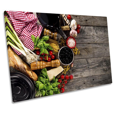 Italian Ingredients Kitchen - Wrapped Canvas Print