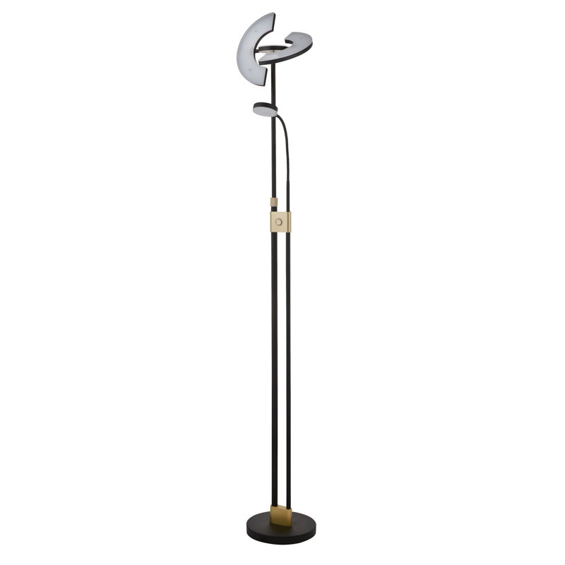 Rianne 210cm LED Novelty Floor Lamp, Satin Brass