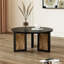 Table basse ronde en bois massif 31,5 po