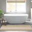 Tapis de bain réversible naturel 17 x 24 po, 3000 g/m², 100 % coton, confortable et antidérapant, à poils moyens de 0,5 po.