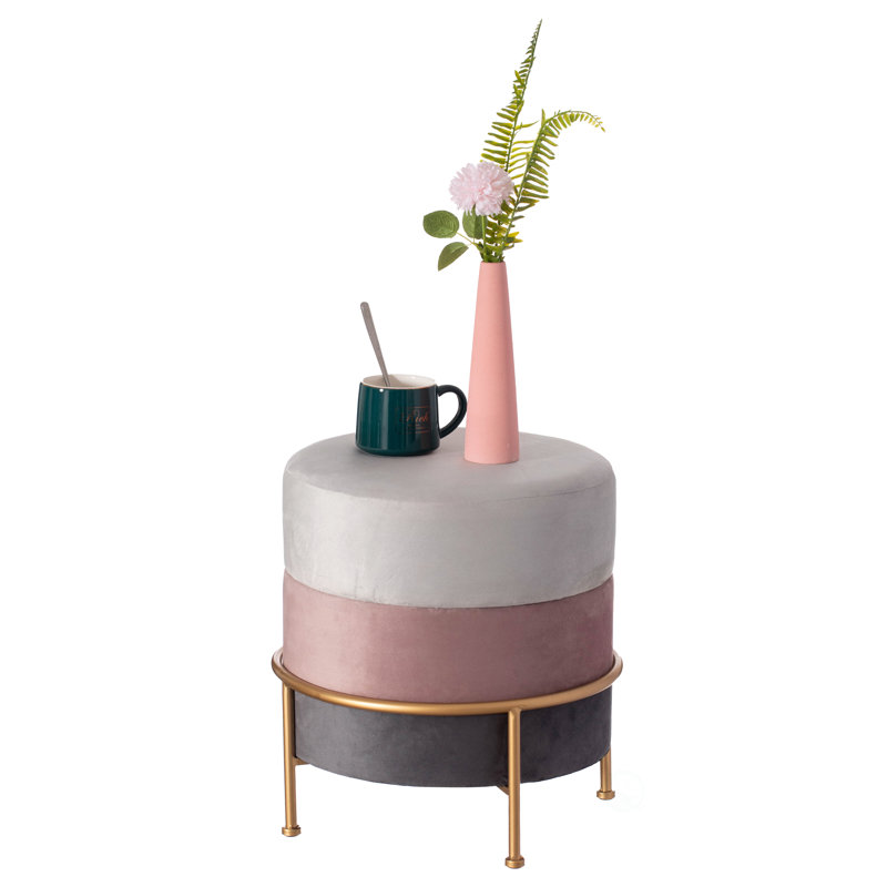 Rheda Velvet Ottoman
