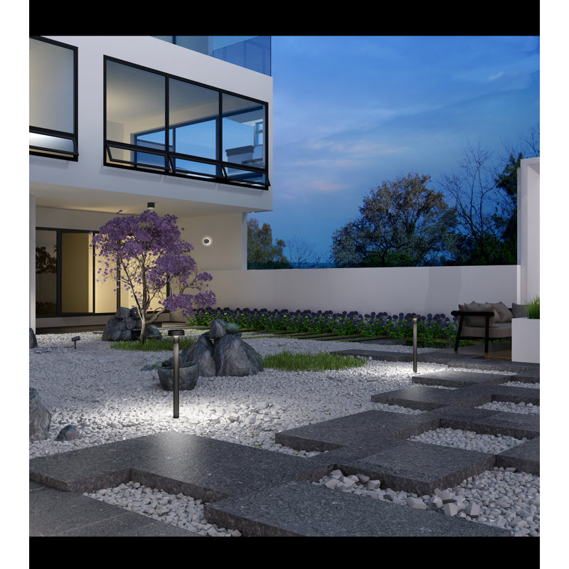 Como LED Bollard Light, 13.625" H x 5.25" W x 5.25" D