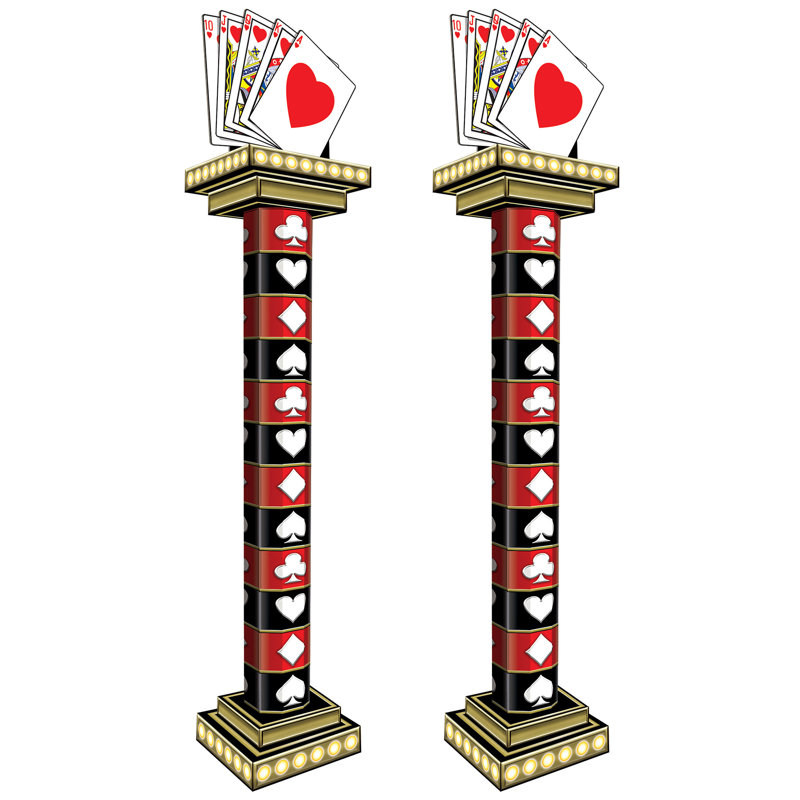 Hauts de colonne de casino 3D