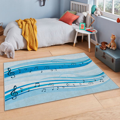 Luxurious Area Rug (4 ft x 6 ft), 100% Polyester, 740 g/m² | Non-Slip Felt Dot Underside, Laminated Sponge for Comfort | Antibacterial, Easy to Clean, Machine Washable at 86°F | Perfect for Living Room & Bedroom Décor