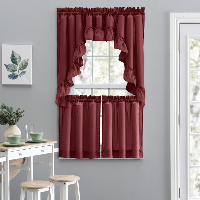 Ellis Swag Window Valance, Merlot