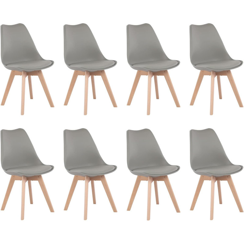 Nero Upholstered Dining Chair, Grey, 8