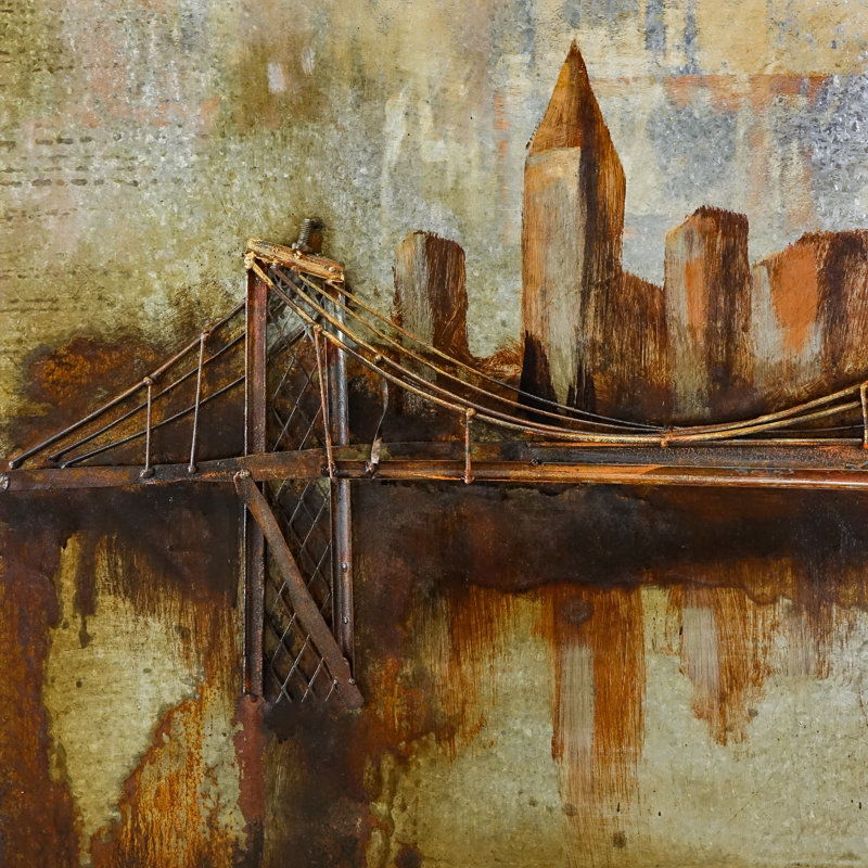 Traditional Buildings & Architecture Wall Decor on Metal