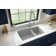 Karran Undermount Quartz Composite 33-1/2'' X 20-3/8'' 60/40 Double Bowl Kitchen Sink