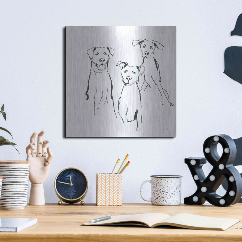 «L amovible Mutts I» par Chris Paschke, H 12 po x l 12 po
