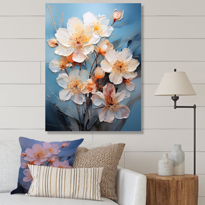 «Soft Neutrals White White Daffodils Bloom», reproduction sur toile