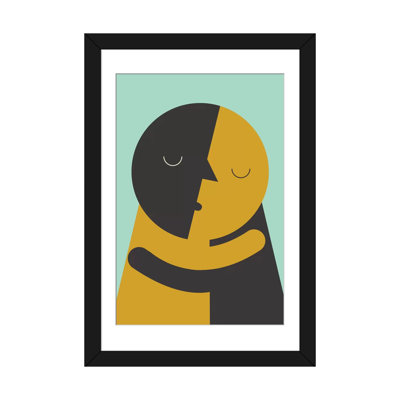 «Kiss» par Flatowl, impression sur toile tendue
