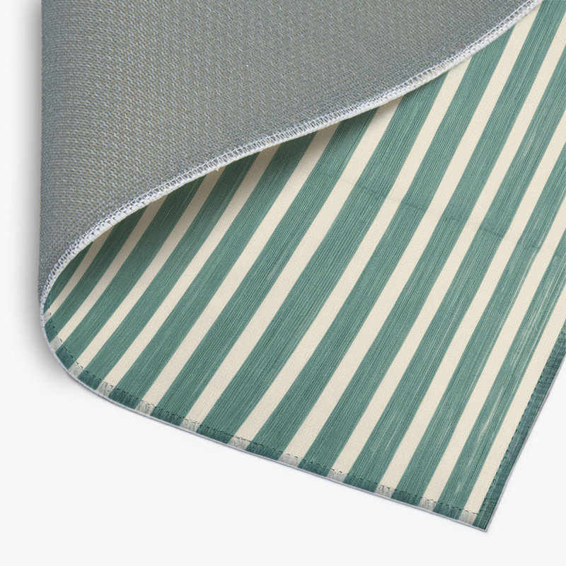 Tapis intérieur / extérieur gris HorizontalStripes, Rectangulaire 2 pi x 3 pi