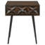 Table d'appoint rectangulaire à 1 tiroir Gibson Coffee Brown