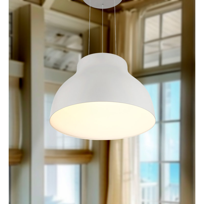 Giuliani 1 - Light LED Single Pendant, White