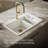 Riverby Top-Mount Large/Medium Double-Bowl Kitchen Sink with Accessories and Single Faucet Hole