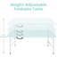 4Ft Portable Folding Table Indoor&Outdoor Maximum Weight 135KG Foldable Table For Camping-1593691195