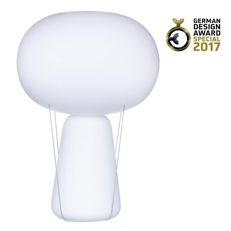Blow Table Lamp, Opal White
