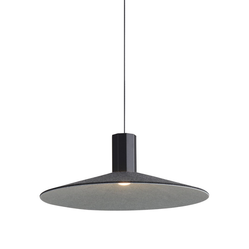 Luminaire suspendu DEL 8 po Meier, Noir