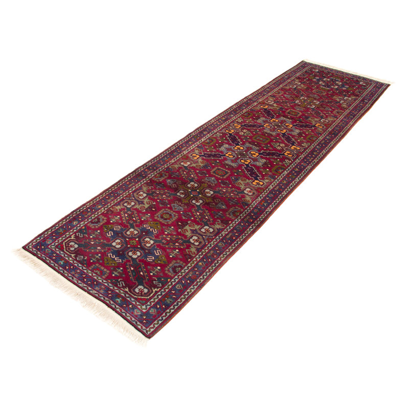 Runner Oriental Wool Hand Woven 73cm X 271cm Area Rug