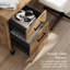 Bureau 72W avec tiroirs en noyer frais-1001774177