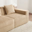 Canapé modulaire modulaire en forme de U sans siège à 4 places, canapé modulaire Cloud avec assise profonde, canapé modulaire moderne à 4 places avec coussins décoratifs et 2 repose-pieds amovibles, tissu en velours côtelé-2031744059