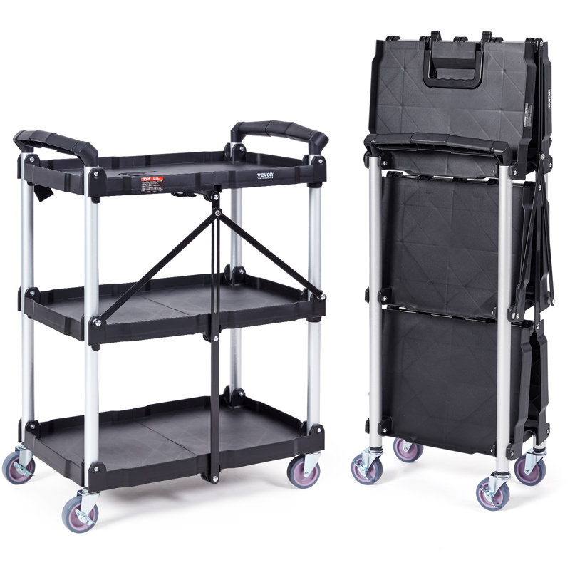 32.76'' H x 25.62'' W Utility Cart with Wheels