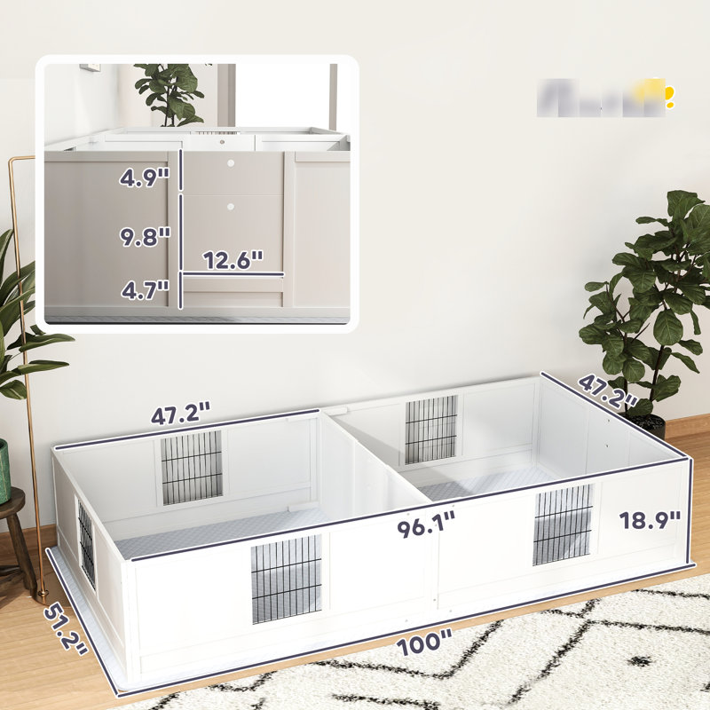 Cage de maternité pour chien