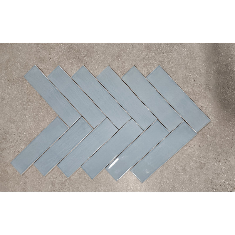 Carreau de métro romain 3 x 12 fait à la main Roman - tuile murale artisanale, dosseret en céramique brillante pour la cuisine et la salle de bain