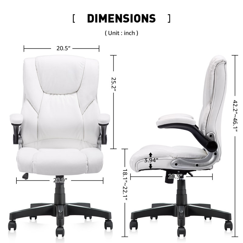 Fauteuil de direction Dolci, Blanc