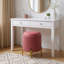 Solid Wood Accent Stool-2084403362
