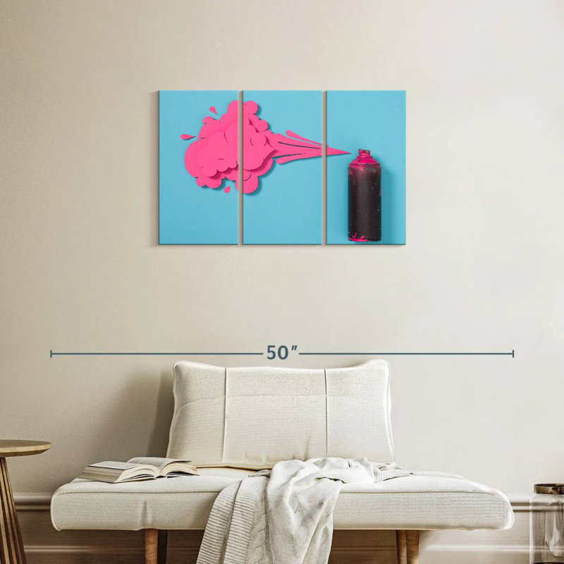 Senne Creative rose, peinture en aérosol, H 20 po x l 33 po