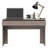 Meridian 2-Drawer Writing Desk In Light Gray, Spacious And Modern Design For Home Office Use