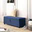 Banc de 55,5 pouces avec repose-pieds et coffre de rangement avec dessus rabattable et siège rembourré avec tabouret de bout pour le couloir