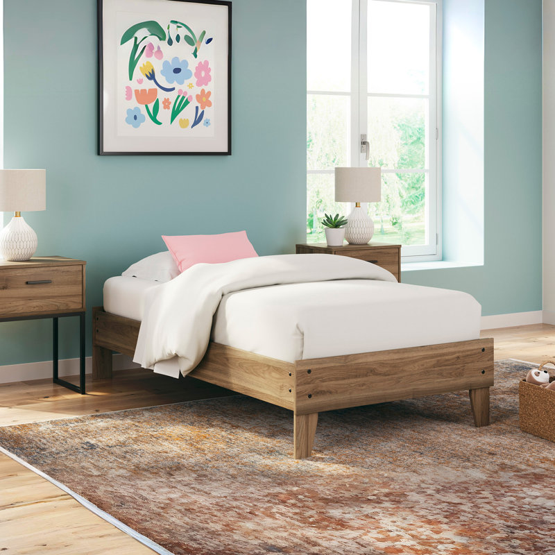 Grand lit plateforme Karnova, Simple