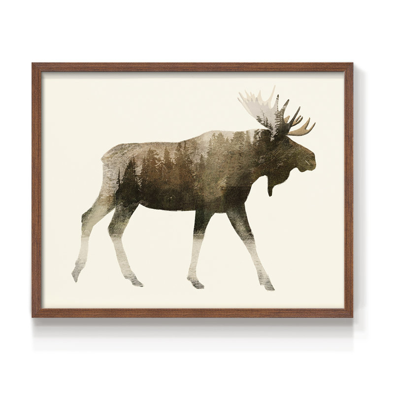 The Wilderness III -Framed Print - Restickable, Noyer, H 16 po x l 20 po