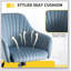 Chaise d'appoint Chaise de loisir moderne avec hauteur de velours réglable et roulettes réglables-9678534